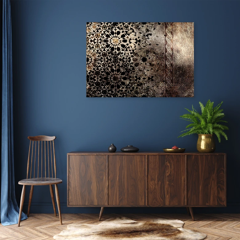 Leinwandbild, Mandala Orient Textur 