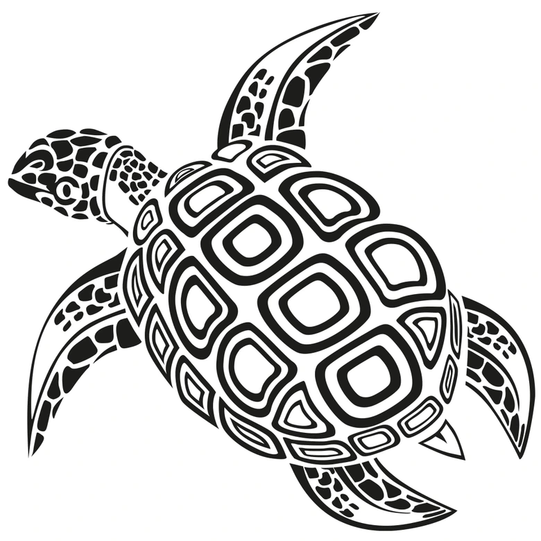Sticker mural - Tortue 