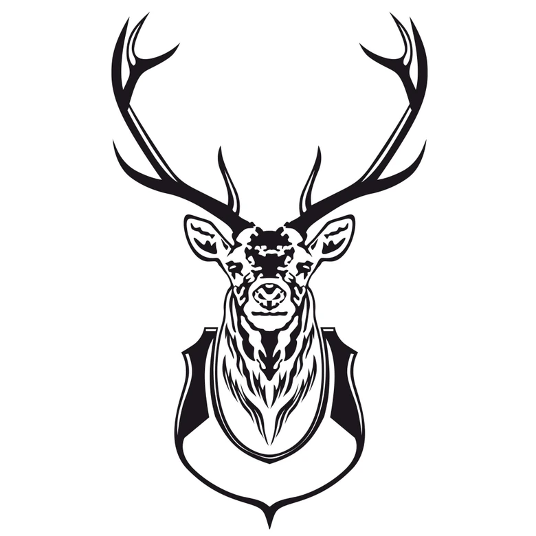 Muursticker Hertengewei 