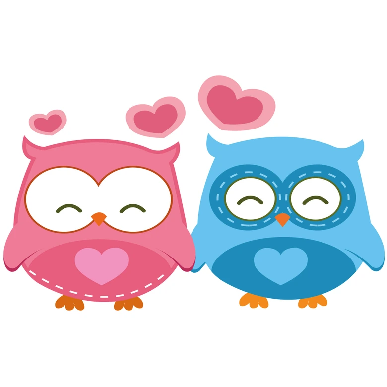 Loving Owls Wall sticker 