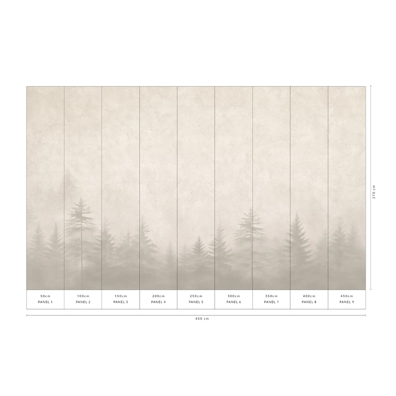 Landskapstapet Big Pictures kräm 4,50 x 2,70 m 