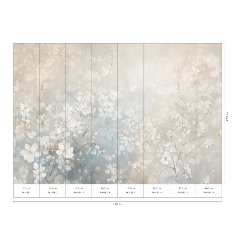 Guido Maria Kretschmer Fototapete Bloom Ballet- Art Edition 2  beige 