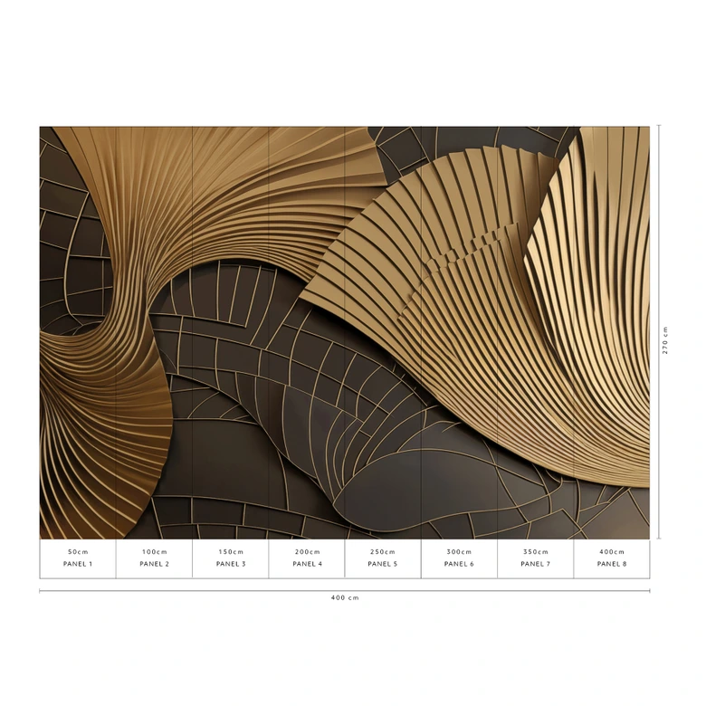 Guido Maria Kretschmer Fototapete Luness- Art Edition 2  gold 