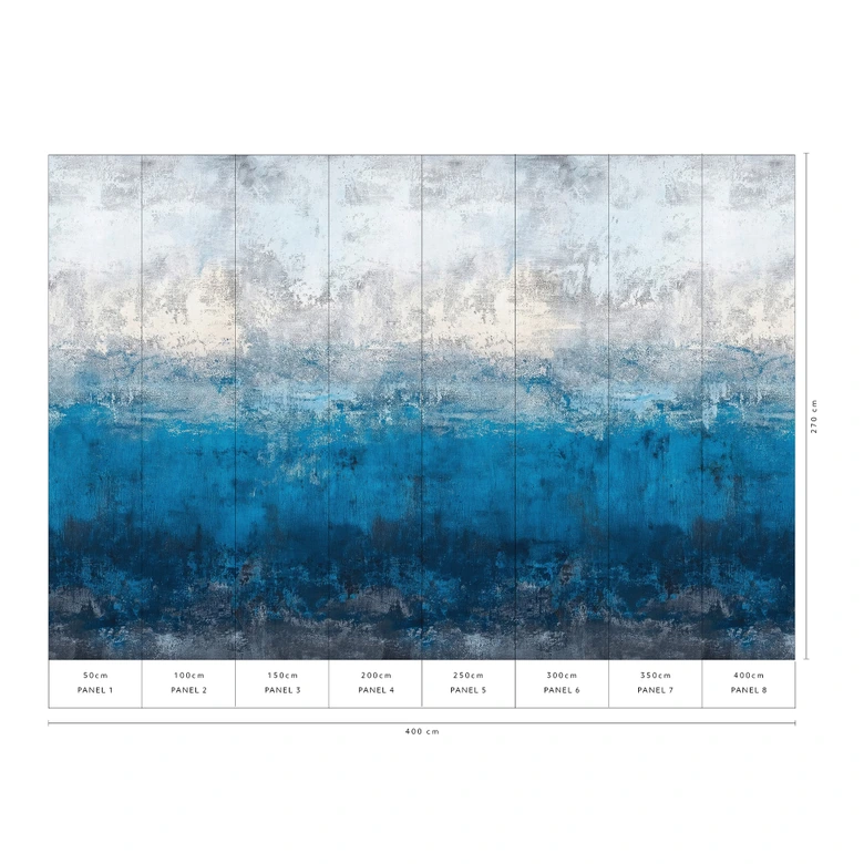 Guido Maria Kretschmer Fototapete Ocean Line- Art Edition 2  blau 