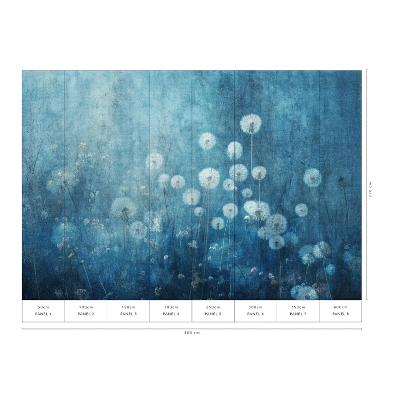 Guido Maria Kretschmer Fototapete Twilight Bloom- Art Edition 2  blau 