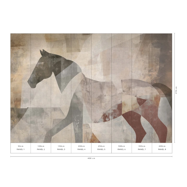 Guido Maria Kretschmer Fototapete Caballo- Art Edition 2  braun 