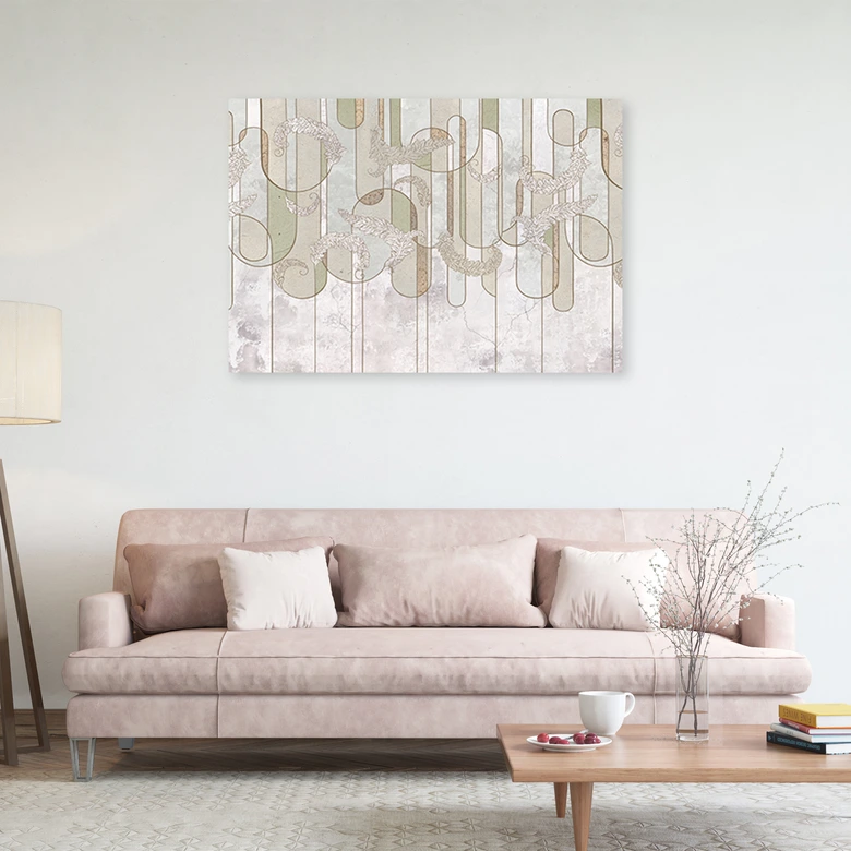 Leinwandbild, Scandi Boho Abstrakt in Beige 