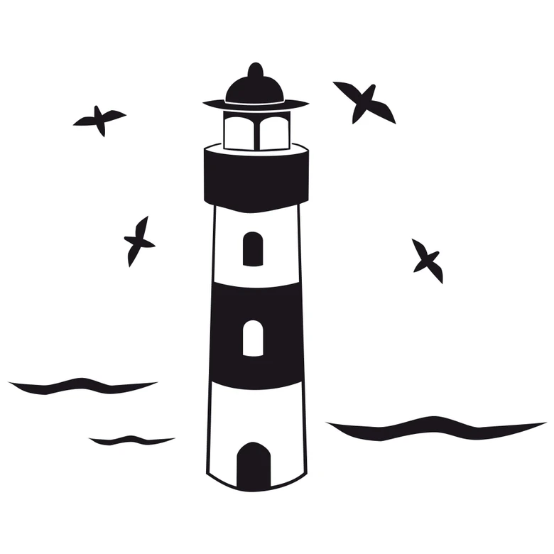 Sticker mural - Phare 