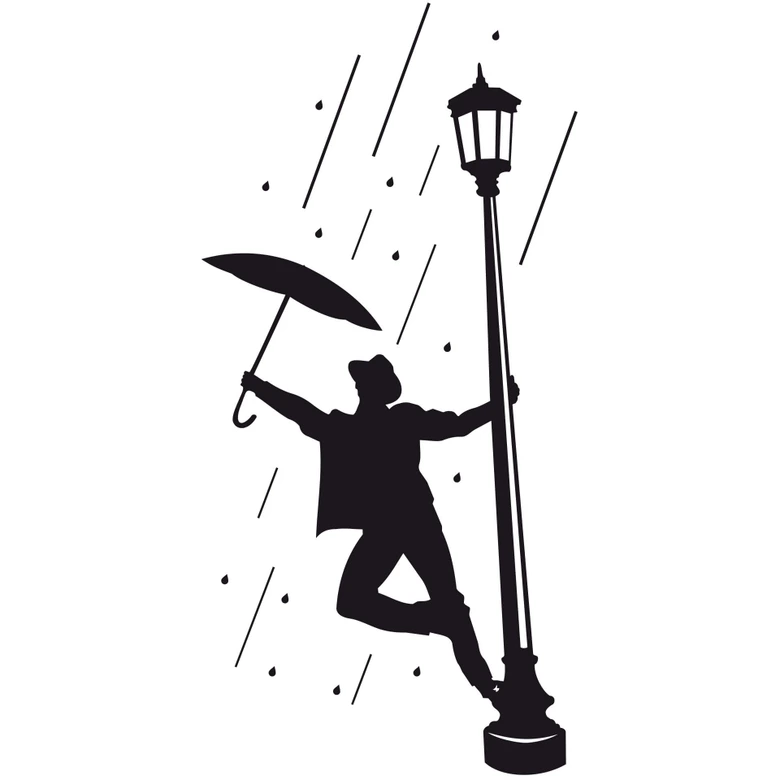 Sticker mural - Chantons sous la Pluie 2 