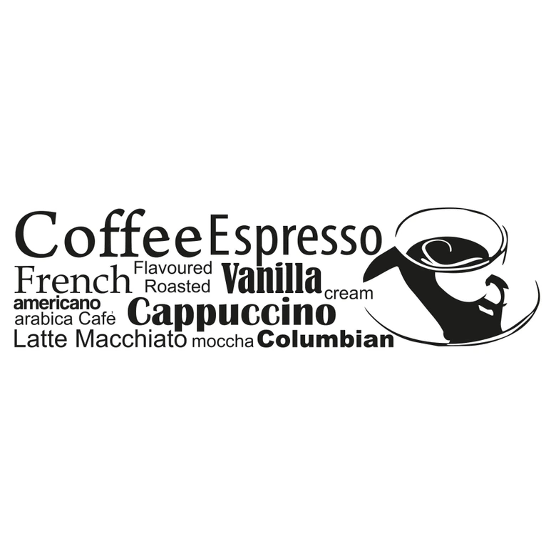 Sticker mural - Café 