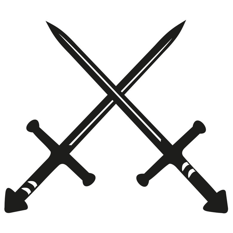Wandtattoo Schwerter 