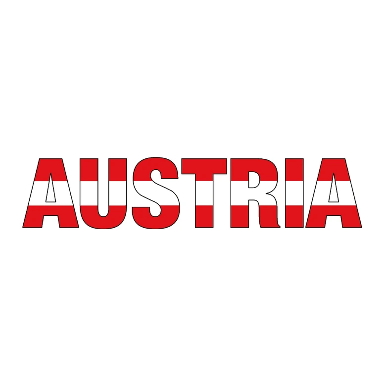 Wandtattoo Austria Schriftzug 
