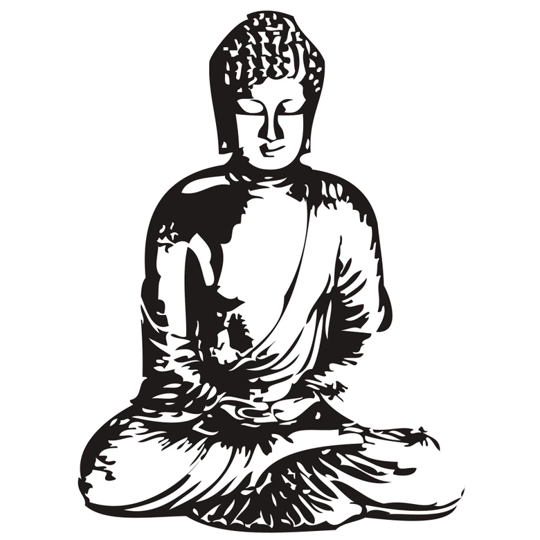 Wandtattoo Buddha 2 