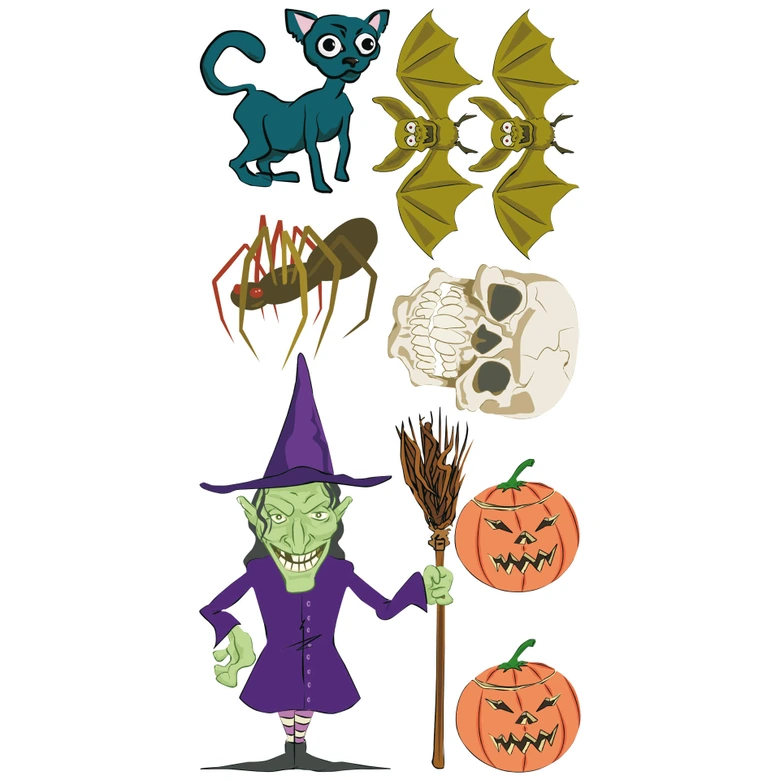 Wandtattoo Halloween-Set 1 