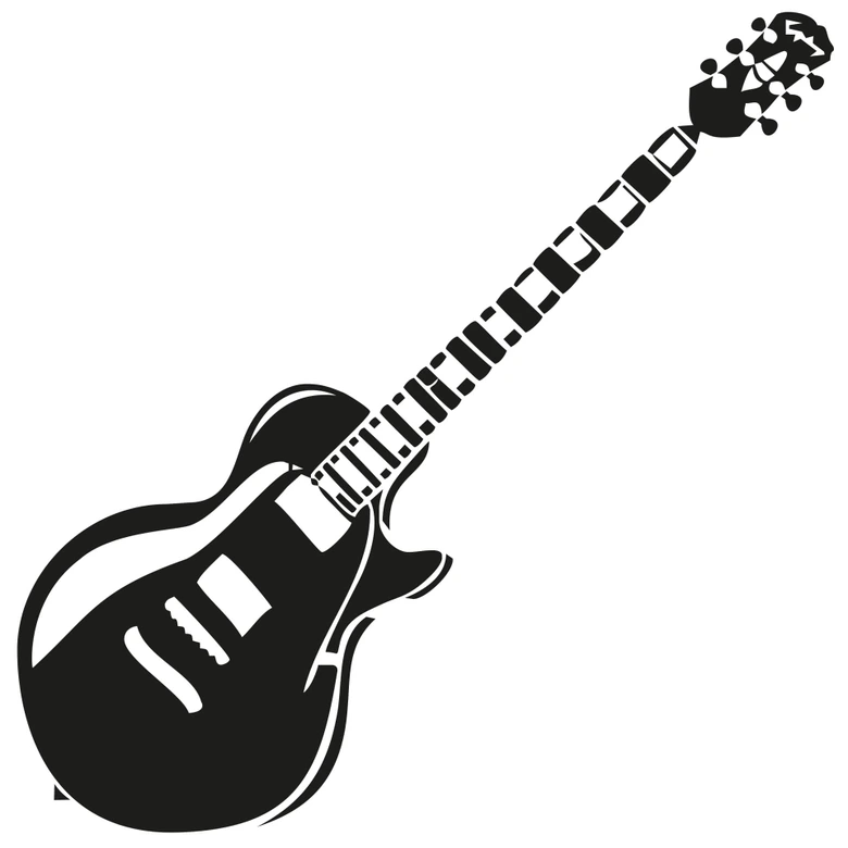 Sticker mural - Guitare 