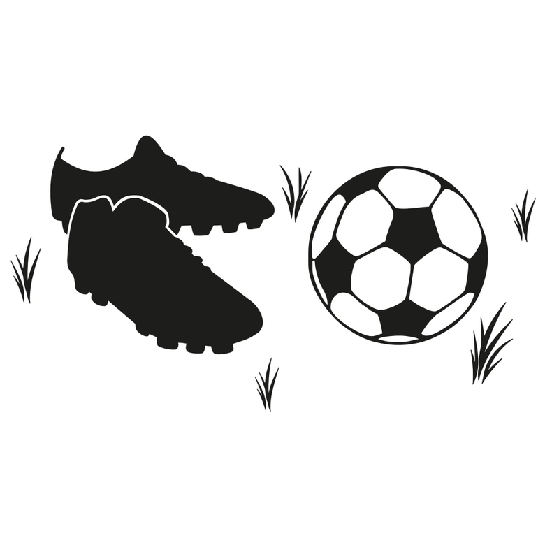 Wandtattoo Fussballschuhe 