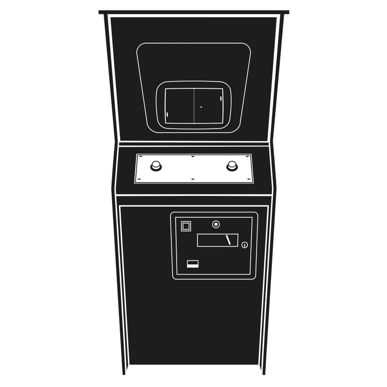 Wandtattoo Pong Machine 
