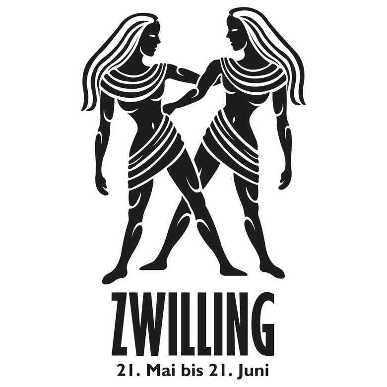 Wandtattoo Sternzeichen - Zwilling 
