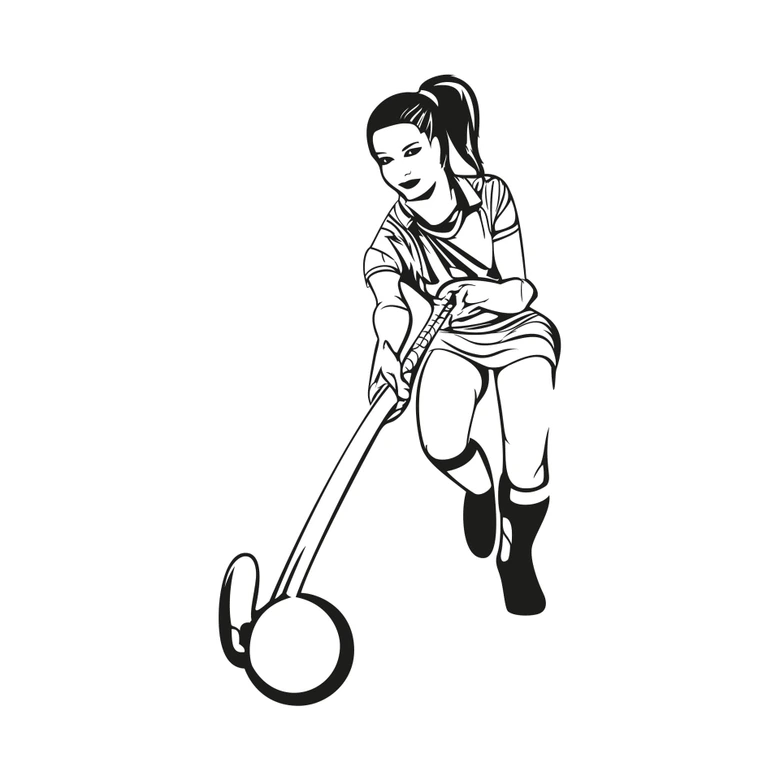 Wandtattoo Hockeydamen 