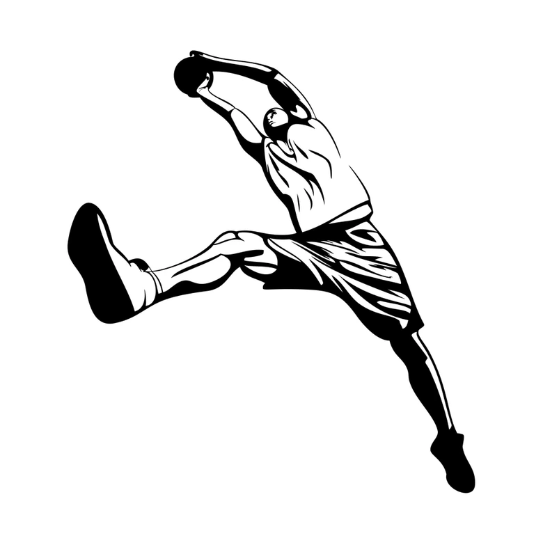 Wandtattoo Basketball 10 