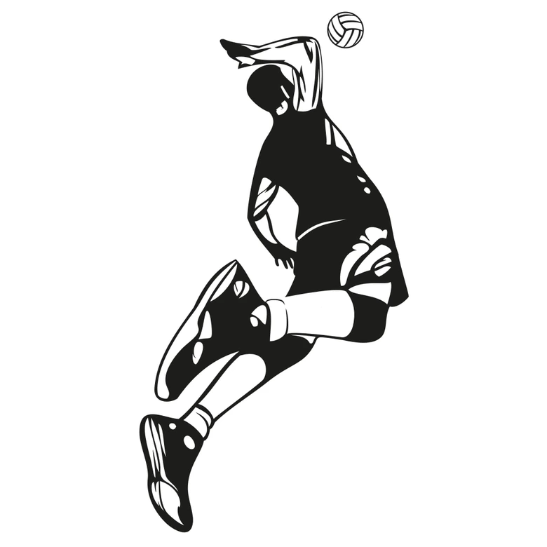 Wandtattoo Volleyball 