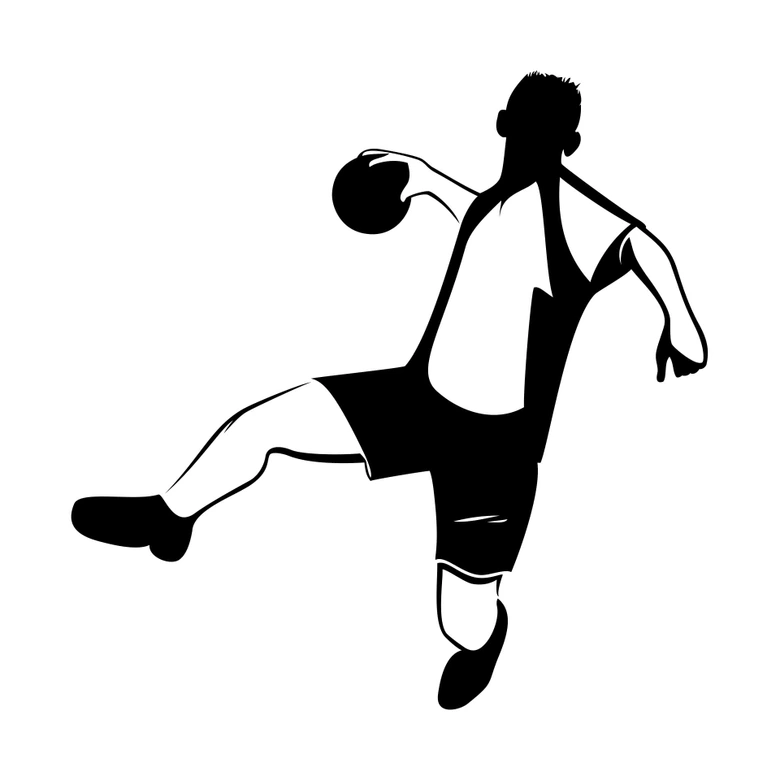 Muursticker Handballer 02 