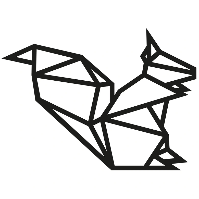 Muursticker origami ijs 