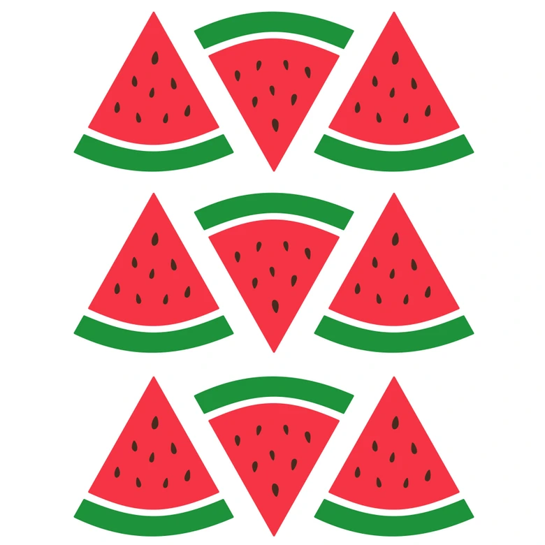 Wandtattoo Melonen Set 