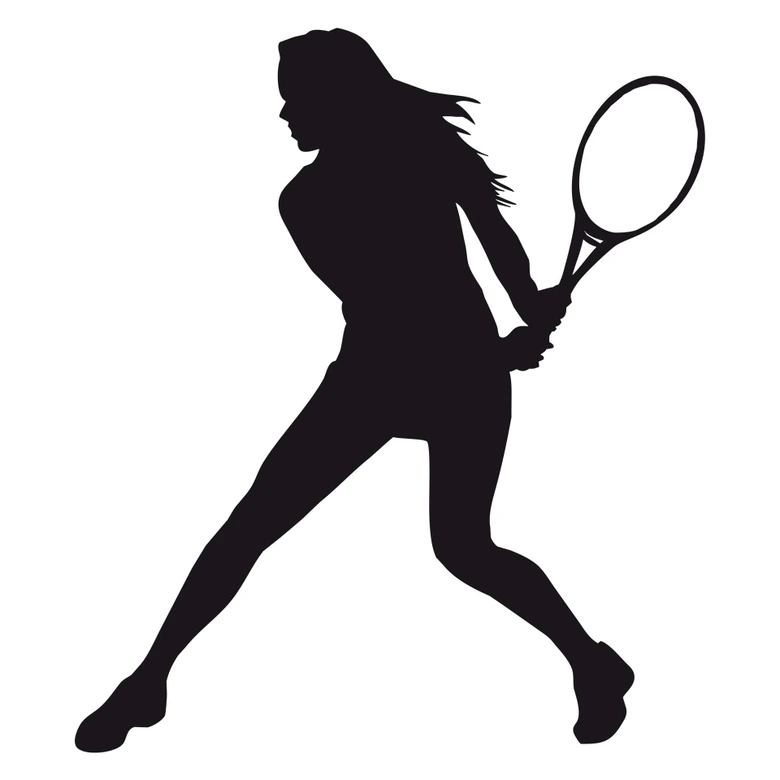 Wandtattoo Tennisspielerin 03 