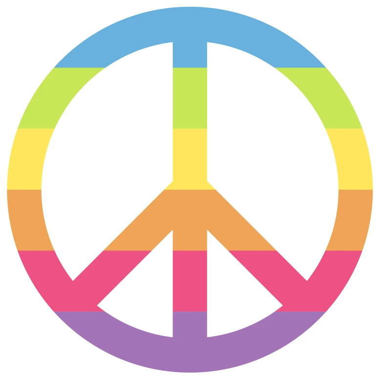 Muursticker Emoji Peace 