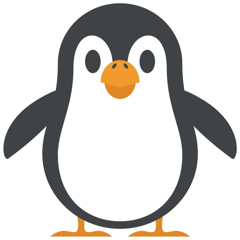 Wall Sticker Emoji Pinguin 