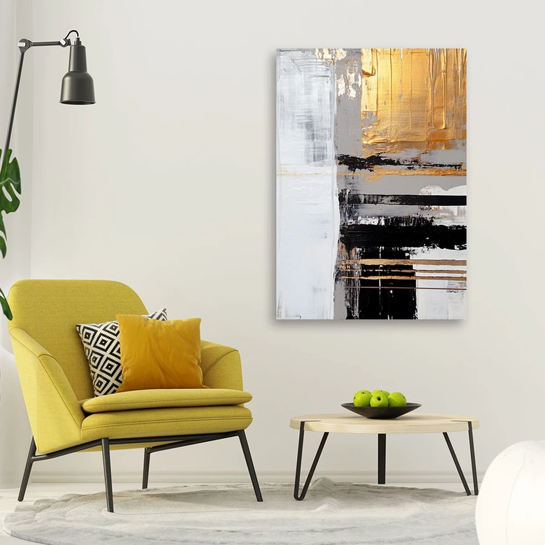 Leinwandbild, Goldene Abstraktion 
