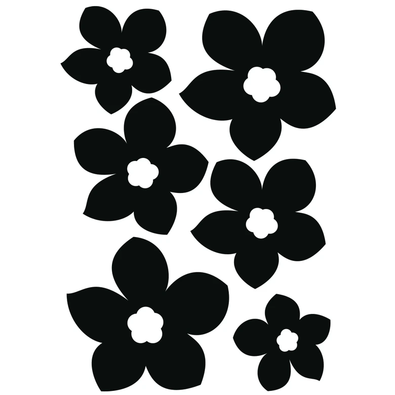 Sticker carrelage : Fleurs 