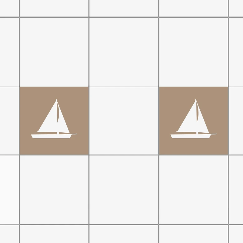 Wandtattoo Fliesendeko Boot 