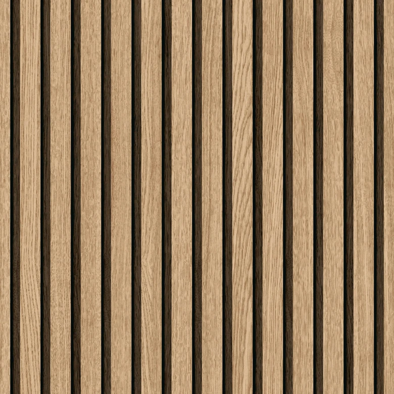 Zelfklevend behang bruin houtlook scandi houten panelen Kleeffolie 