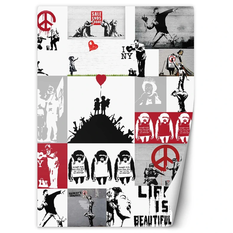 Fototapete, Banksy Kunstwerk 