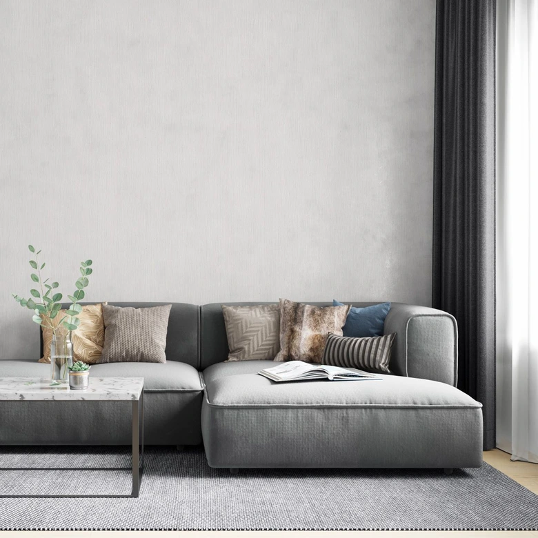 Vliestapete mit leicht linierter Struktur beige Struktur 