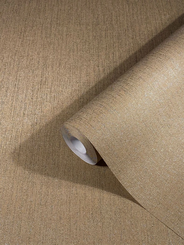Papier peint intissé SCHÖNER-WOHNEN, revêtement mural brun, or 
