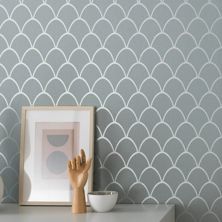 Papier peint intissé SCHÖNER-WOHNEN, papier peint graphique vert 