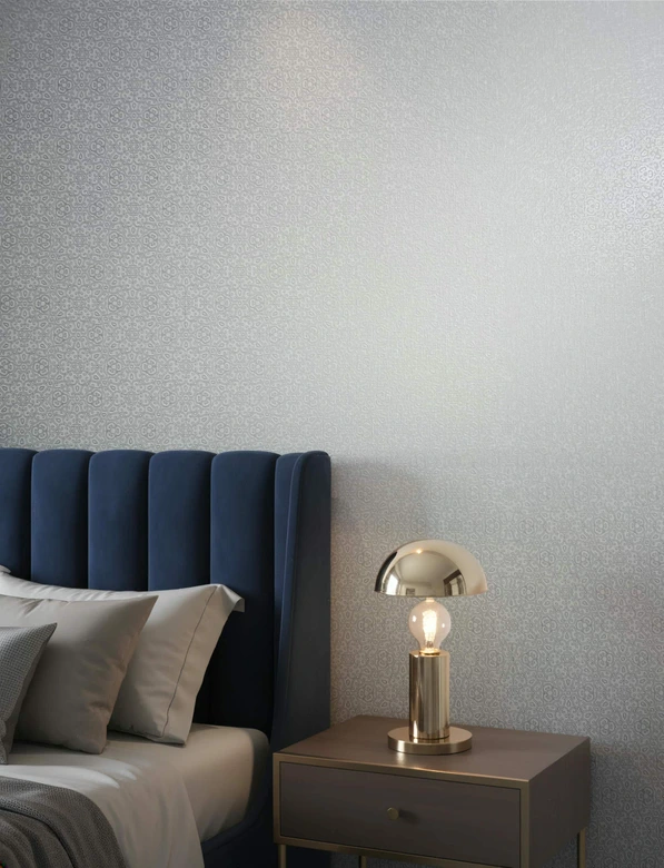 Icke-vävd tapet grafisk modern i grått  