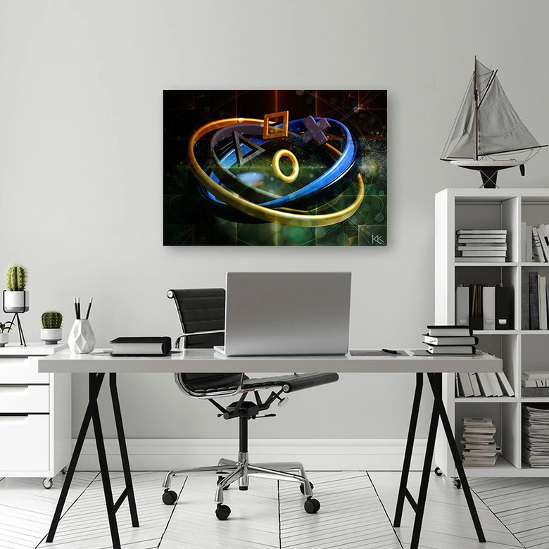 Leinwandbild, Controller Spiele 