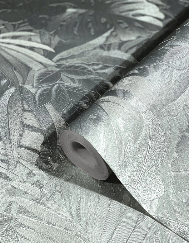 vliesbehang zilver bloemen voor woonkamer slaapkamer behang marburg 