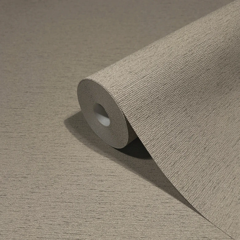 Vliestapete in leicht melierte Optik als Uni braun Struktur 