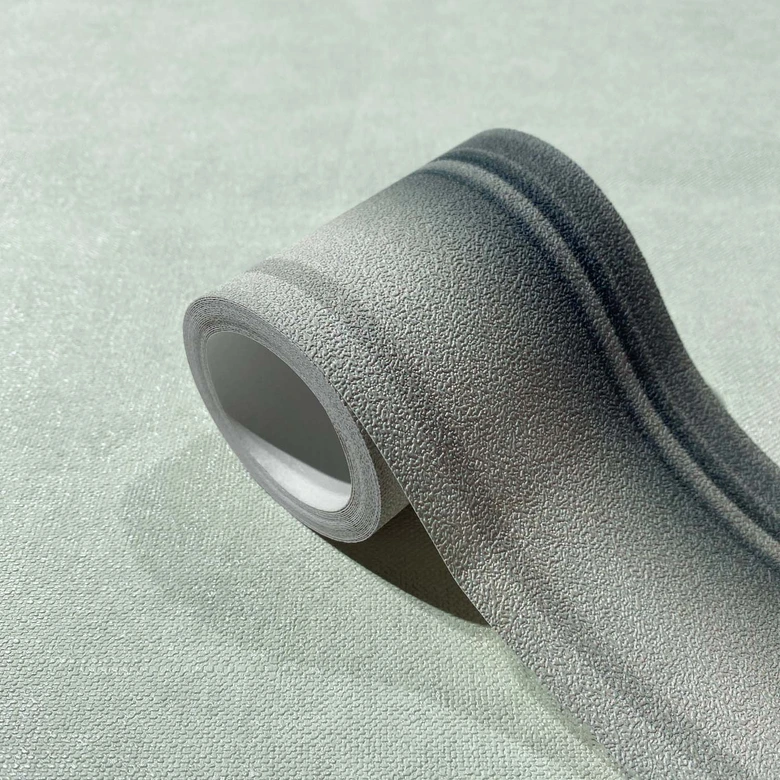 Bordüre in Beige mit Streifen für Wohnzimmer, Schlafzimmer 5,00 x 0,088 m 