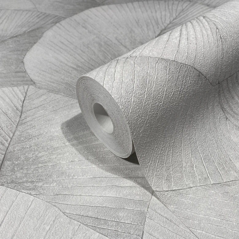 blomstret tapet, non-woven tapet Kumano grå 