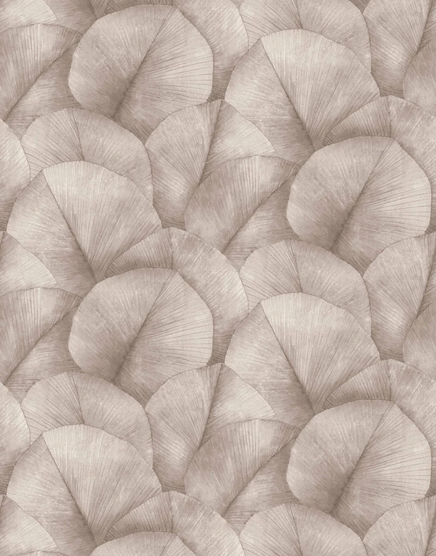 Fototapete mit großen Blättern braun Floral 2,70 x 2,12 m 
