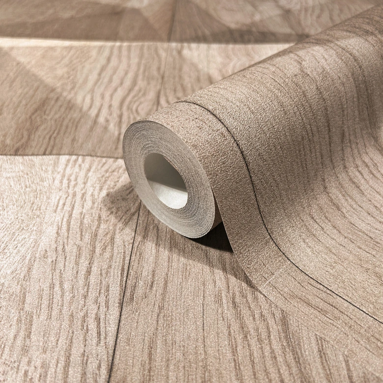 non-woven wallpaper beige brown wood optics for living room bedroom office marburg wallpaper 