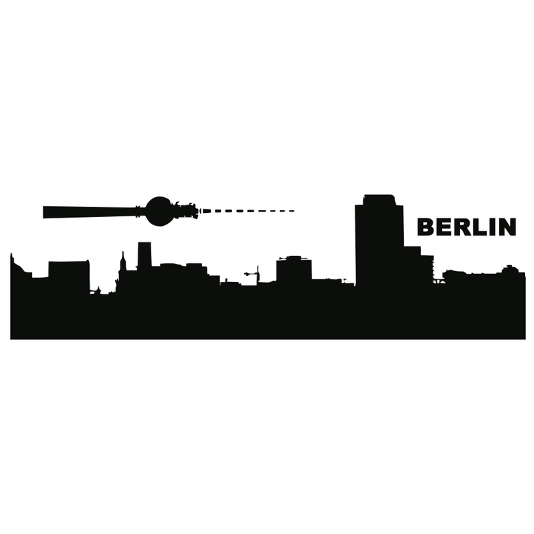 Wandtattoo Berlin Skyline 2 