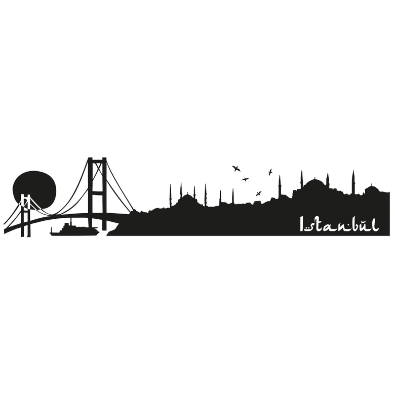 Wandtattoo Istanbul Skyline 