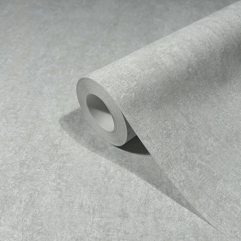 Vliestapete mit matter, leichter Struktur grau Betonoptik 